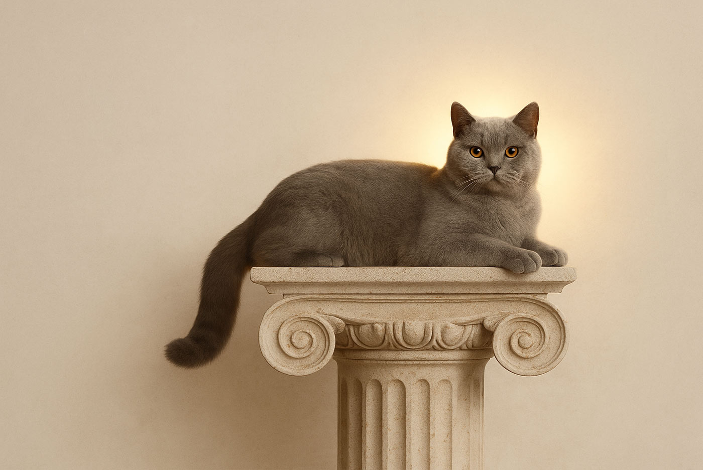 Chat sur colonne